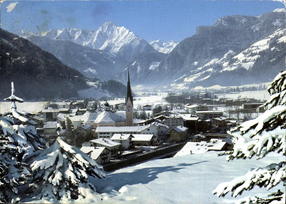 Zell am Ziller — Blick auf Tristner — Verlag TROJLER KUNSTVERLAG CHIEZZALI - Vorderseite