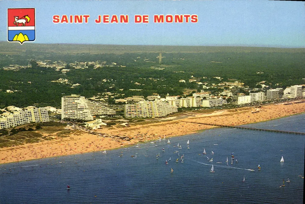 Saint Jean de Monts — Überblick — Der Strand und die Gebäude — Verlag Artaud Frères - Vorderseite