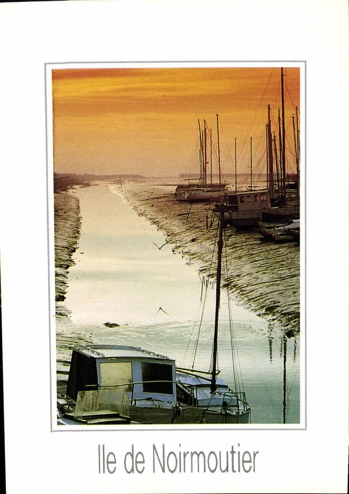 Ilha de Noirmoutier — vista do porto ao pôr do sol — ARDUD Frères - Frente