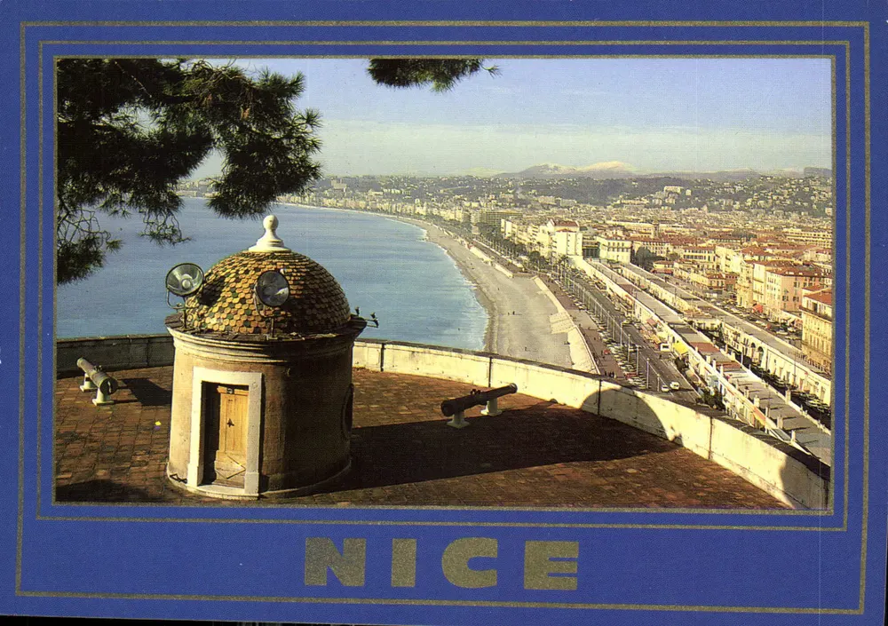 Nice — Promenade des Anglais aus der Bellanda-Turmansicht — Éditions Postale - Vorderseite