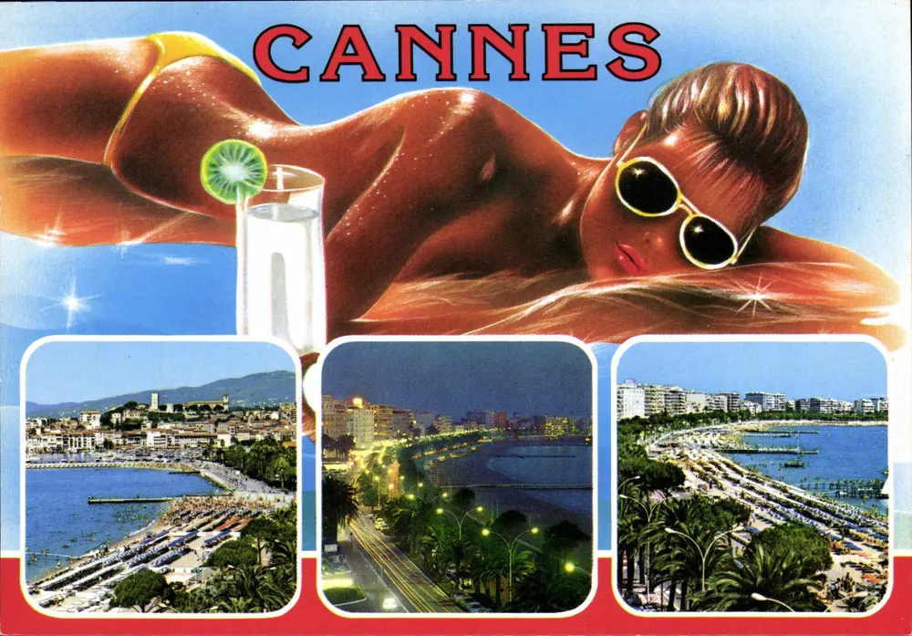 Cannes — vista panorâmica e praia — Éditions S.E.P.T. NICE - Frente