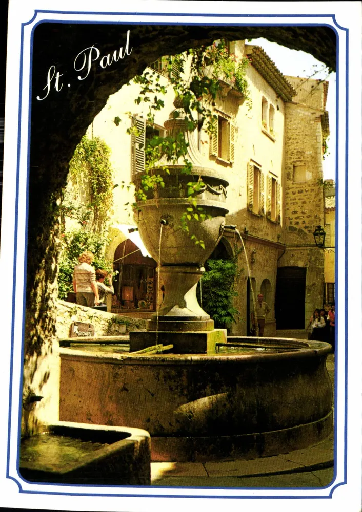 Saint-Paul-de-Vence — Brunnen — CEF Editions - Vorderseite