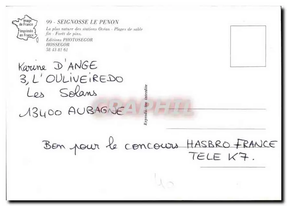 Seignosse Le Penon — Luftbild — Photosegor - Rückseite