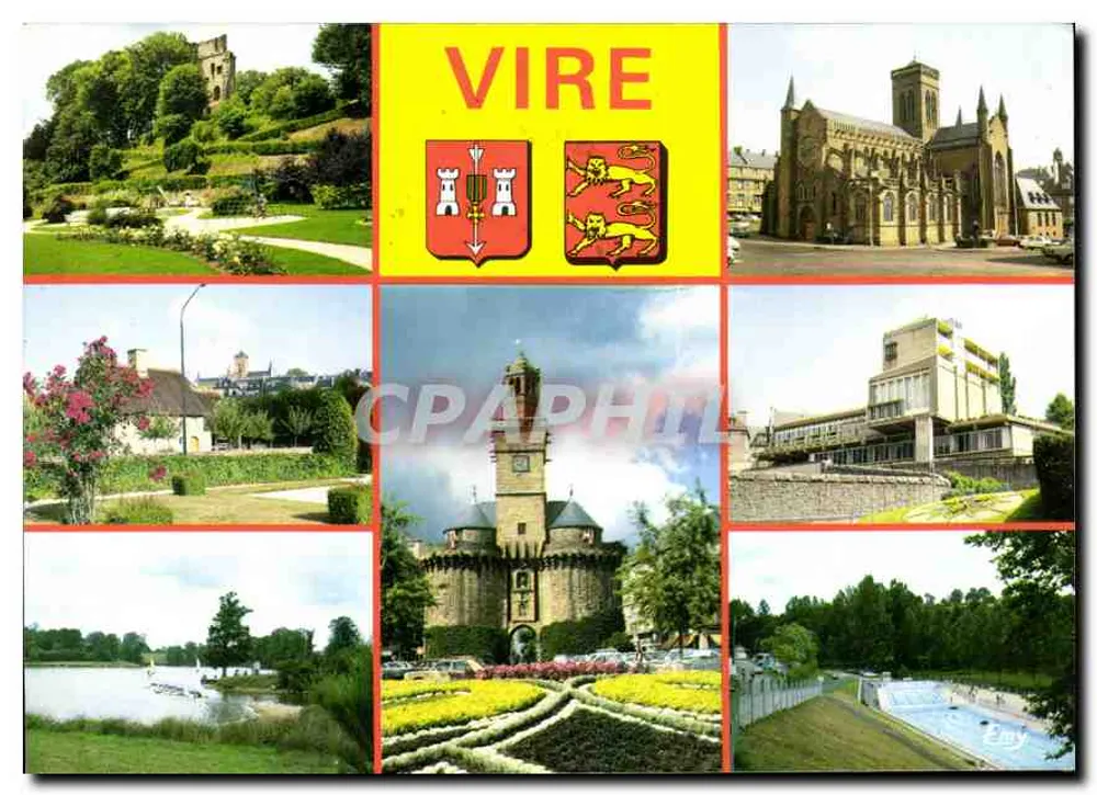 Vire — Collage von Sehenswürdigkeiten — Éditions Léconte - Vorderseite