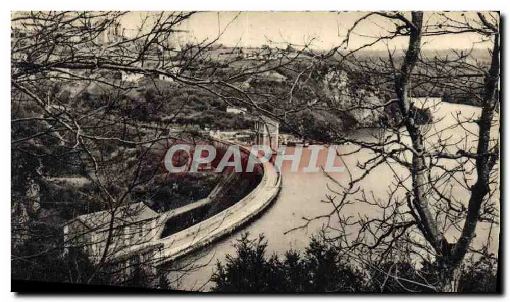 Le barrage d'Eguzon — vu des Côteaux — Édition S.T.O.P.E.G. - Awers