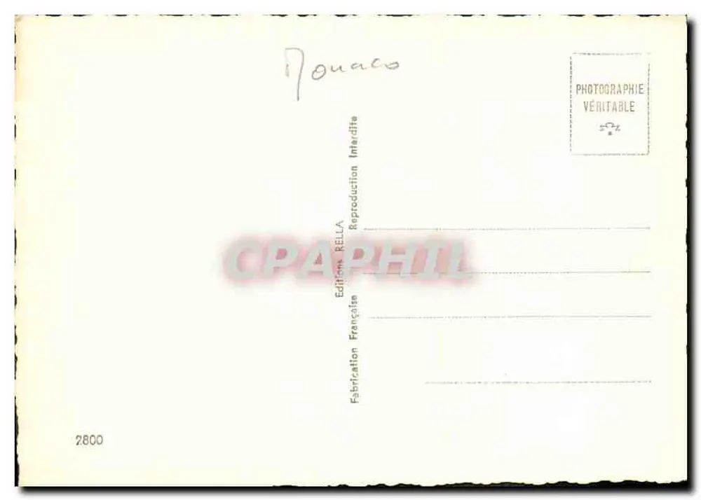 Mônaco - O Palácio do Príncipe — Rella, edição francesa - Verso