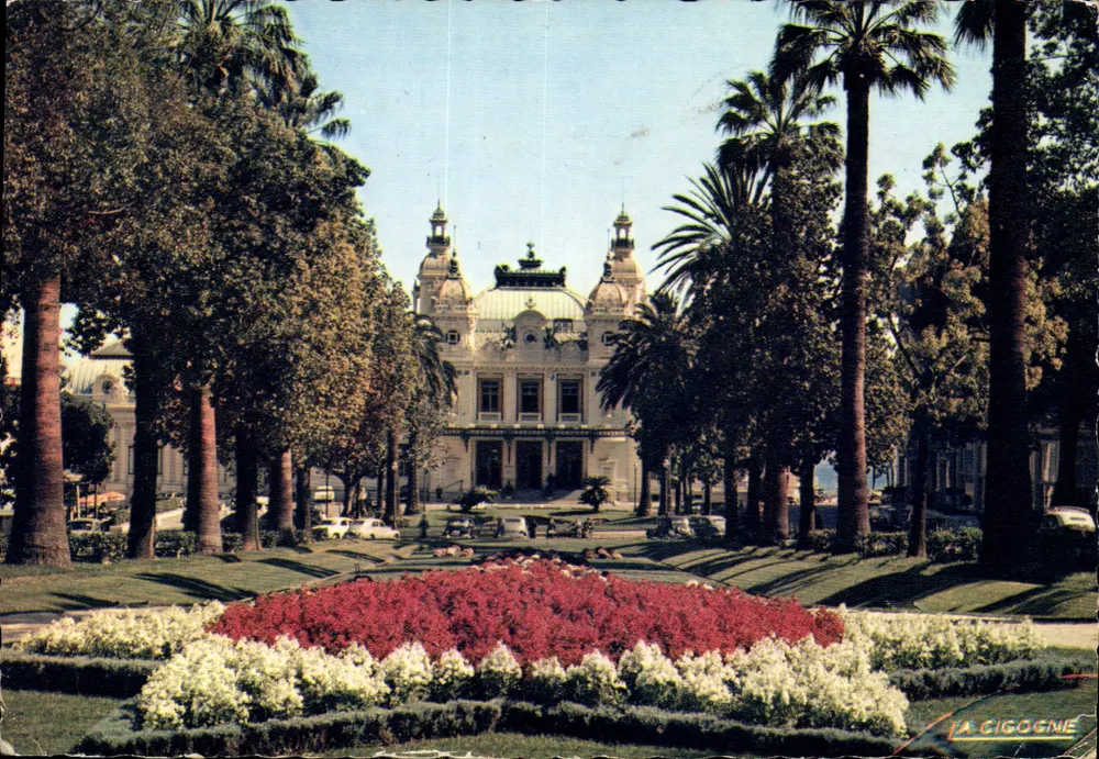 Das Casino von Monte-Carlo — Ansicht des Gartens — Verlag A CIGOGNE - Vorderseite
