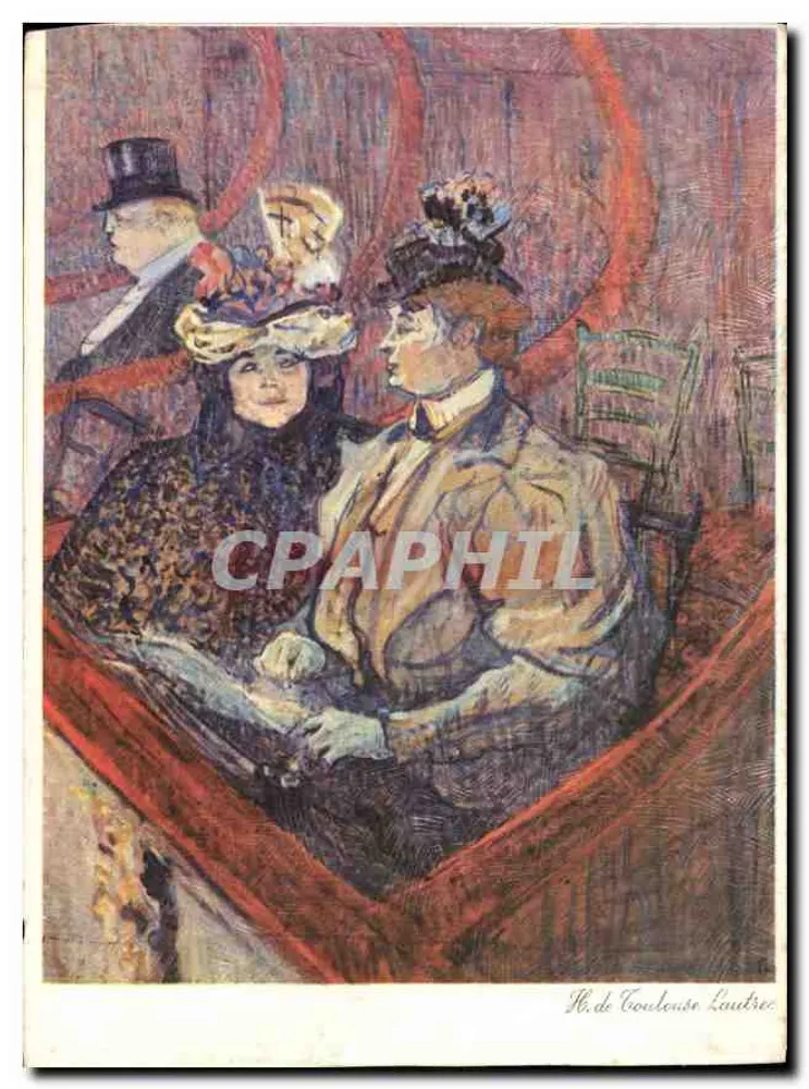 Zuschauer in einem Theater — Henri de Toulouse-Lautrec — La Grande Loge, n°70 - Vorderseite