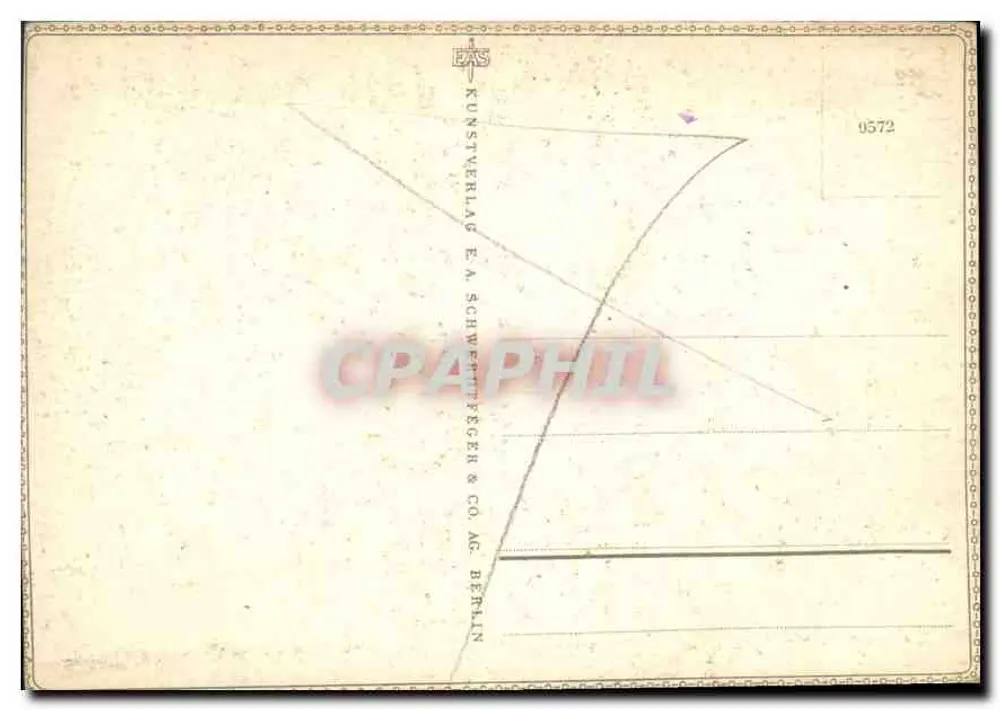 Mistel — frutas amarelas e vermelhas — Kunstverlag E.A. Schwertfeger & Co. AG Berlin, n° 0572 - Verso