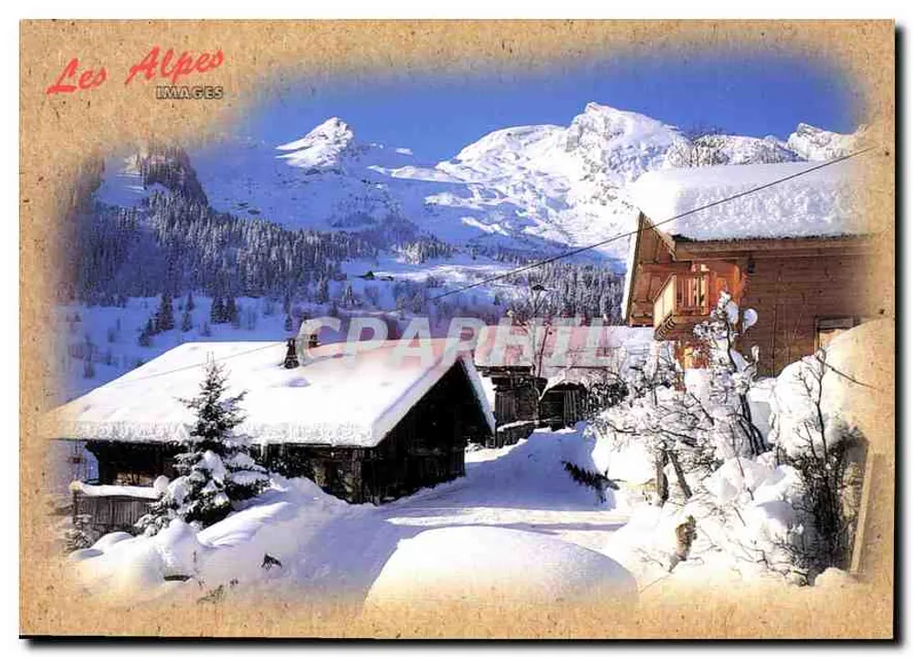 As Alpes — vista de montanha nevada — Les Images - Frente