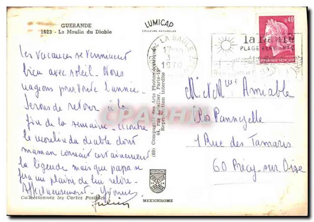 O Moinho do Diabo — Guerande — editor IRIS - Verso