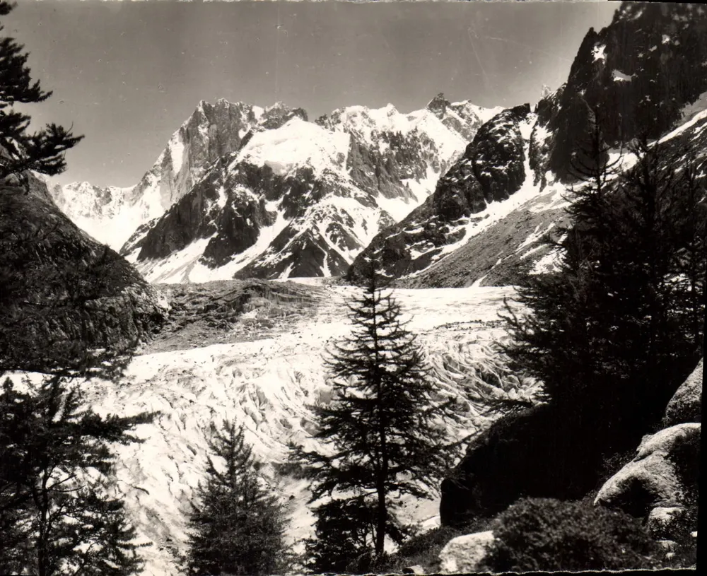 Die Gletscher des Mont-Blanc — Chamonix — französische Herstellung 2545 - Vorderseite