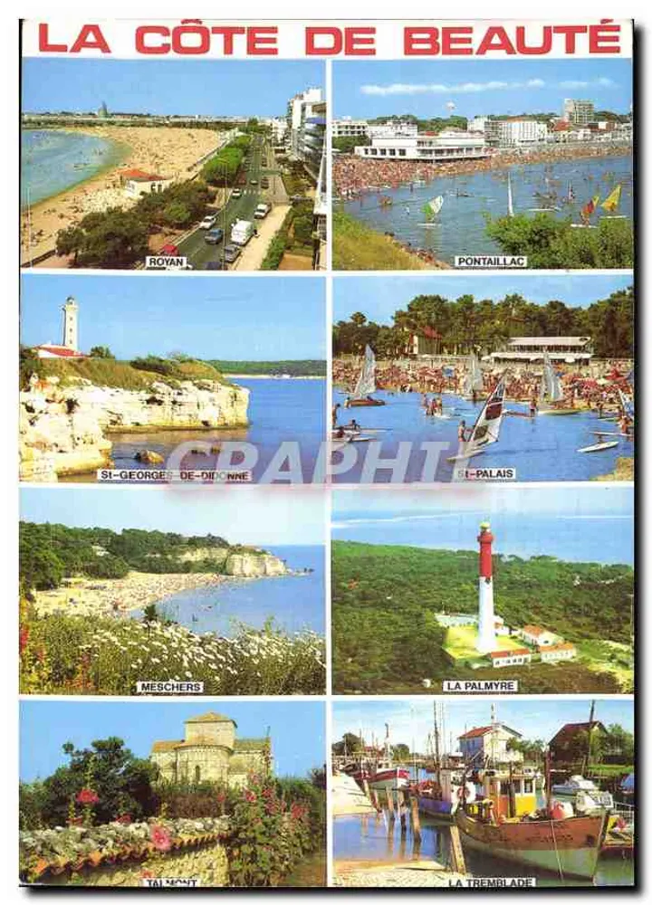 A Costa da Beleza — Royan, Pontaillac, Saint-Georges-de-Didonne, La Palmyre, Meschers, La Tremblade — Artaud Frères - Frente
