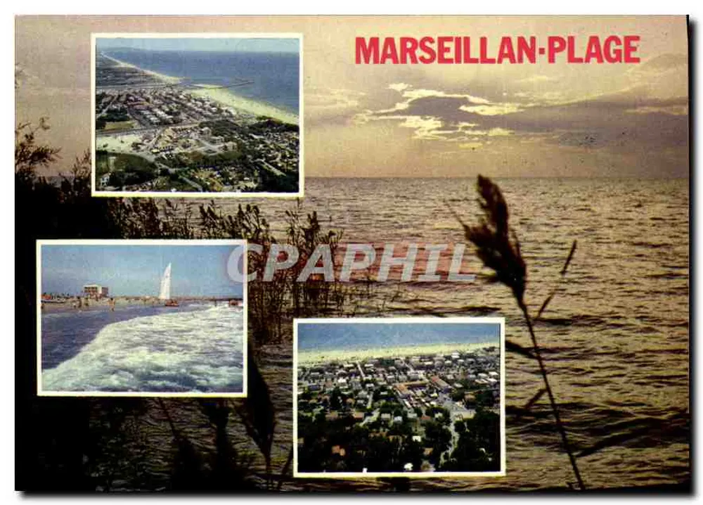 Marseillean-Plage — Panoramablick und Strandbilder — Éditions de France - Vorderseite