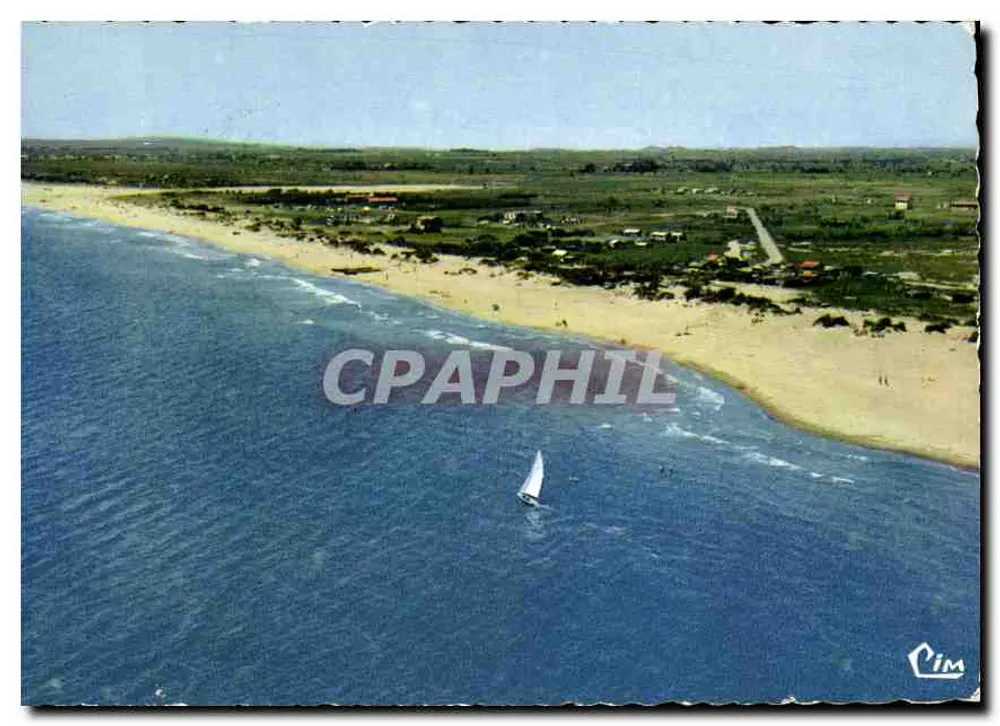 Portiragnes (34) — Luftbild — Die Bucht und der Campingplatz — Cim - Vorderseite