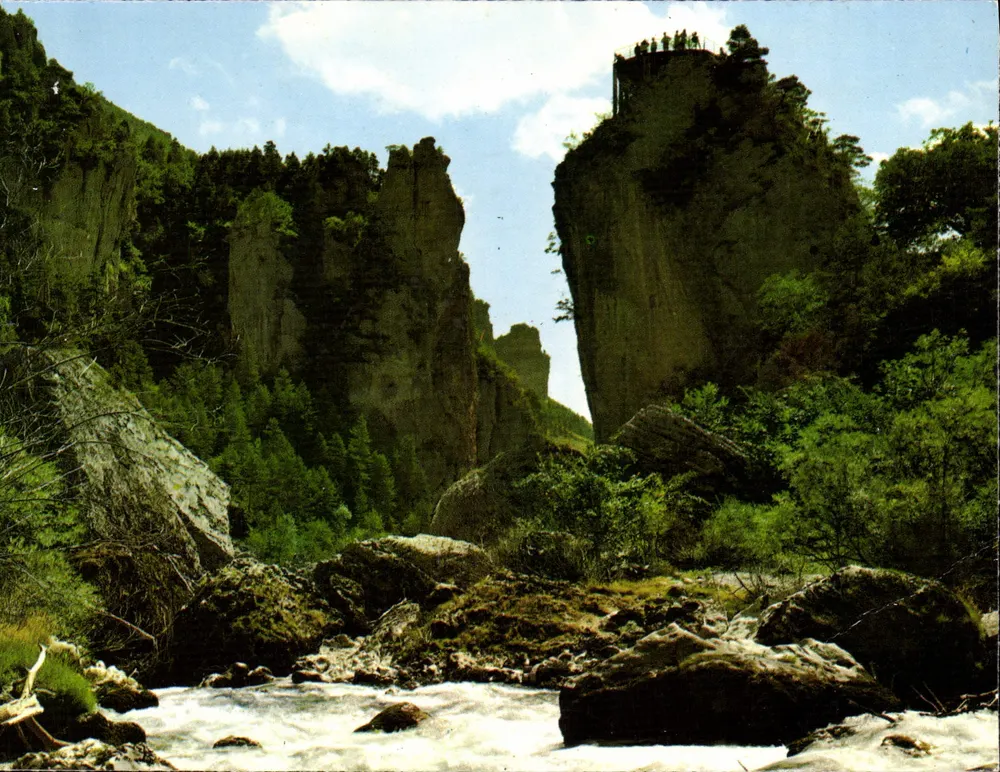 Gorges do Tarn — Pas de Souci — Sociedade das Cartas Postais APA-POUX - Frente