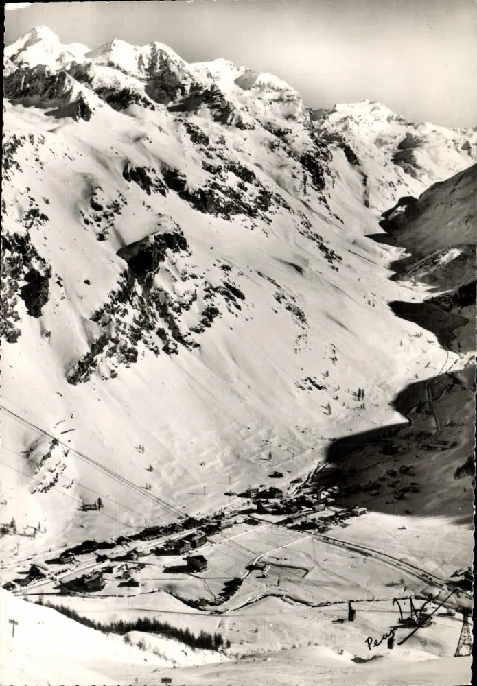Val d'Isère — Vista da pista de Competição — Foto Peau - Frente