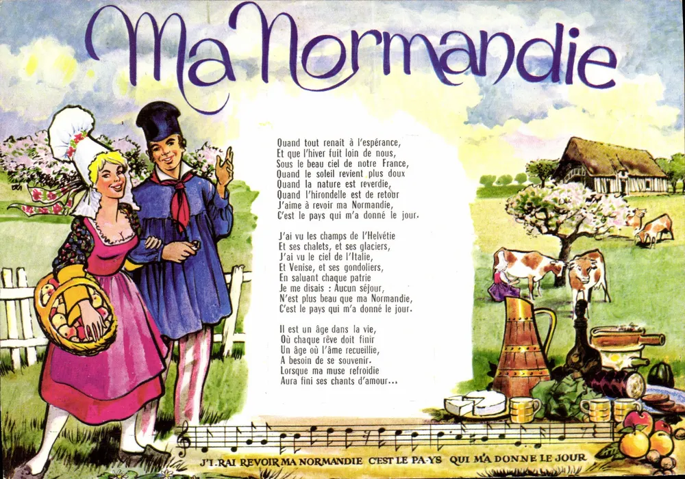 Minha Normandia — Poema e ilustração — Artaud Frères, editores da Close, Antes - Frente