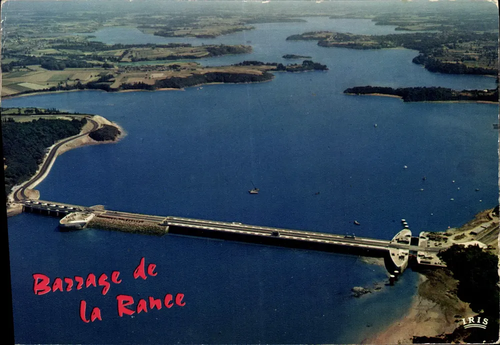 Barragem da Rance — vista aérea — IRIS - Frente