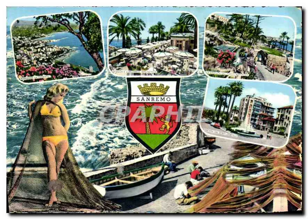 Sanremo — Riviera das Flores — Editor Gieffe - Frente