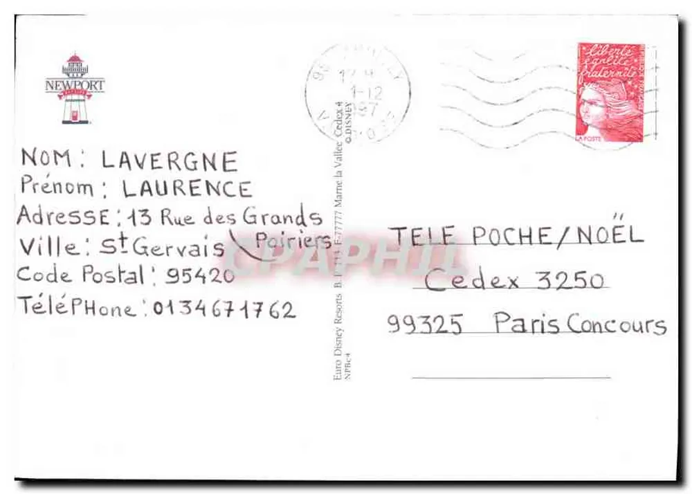 Newport Bay Club — grupo de marinheiros e civis — editor desconhecido - Verso