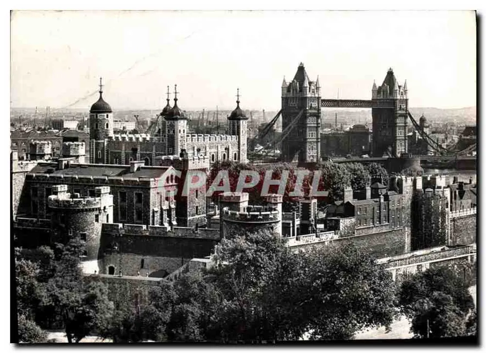 La Tour de Londres et le Tower Bridge — vue panoramique — Graphiphil - Awers