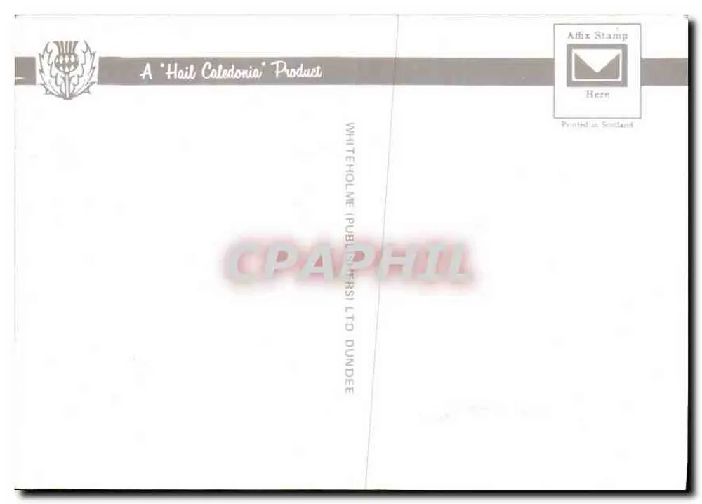 Arbroath - A Abadia — ruínas góticas, jardim florido, carro vermelho — Whiteholme Publishers Ltd Dundee n° 4875 - Verso