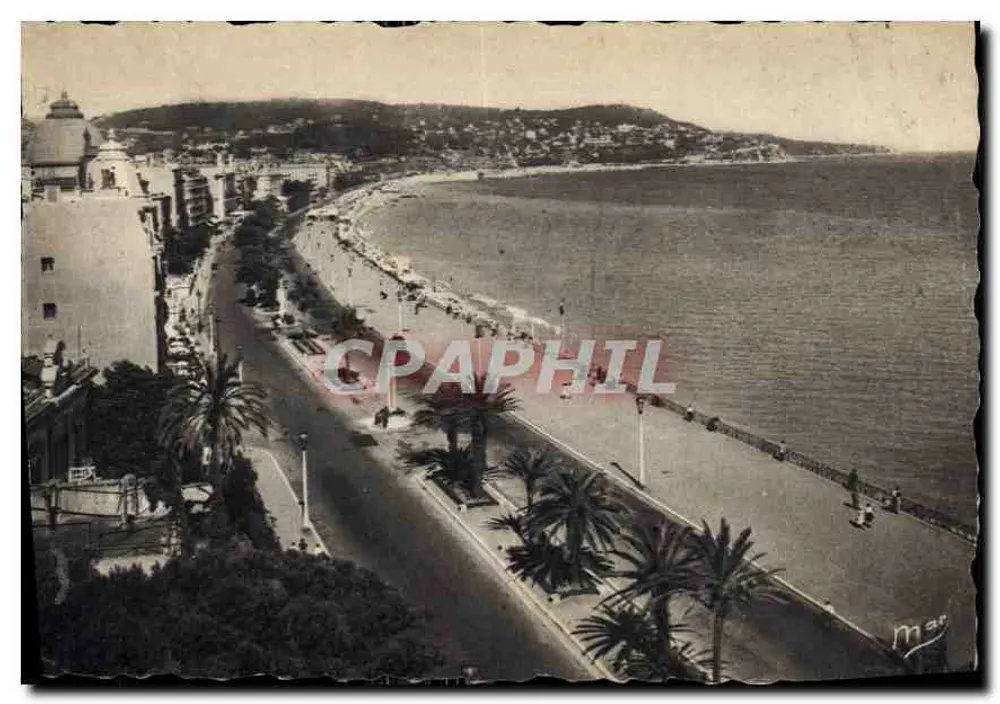 La Promenade des Anglais — Nizza — editore M. Mar - Recto