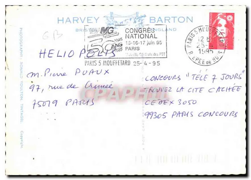 Castelo de Guerres de Guerres — Tintagel — Harvey Barton - Verso