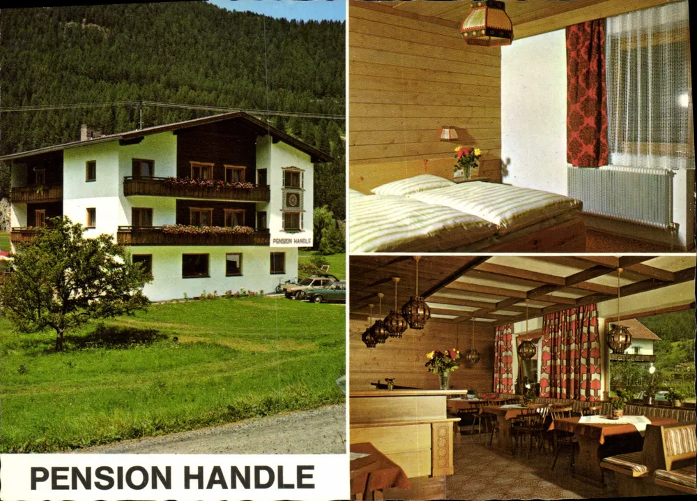 Pension Handle — Alpes austríacos — editor Serfaus, n° 6534 - Frente