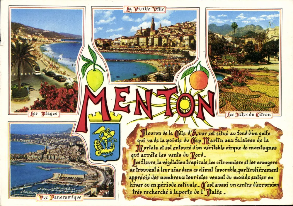 Menton — A Cidade — Edições S.E.P.T. - Nice, n°2/400 - Frente