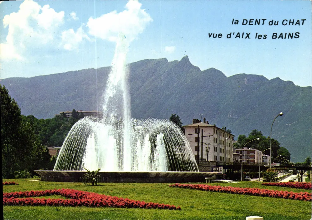Die DENT du CHAT von AIX-LES-BAINS aus gesehen — Editions CELLARD - Vorderseite