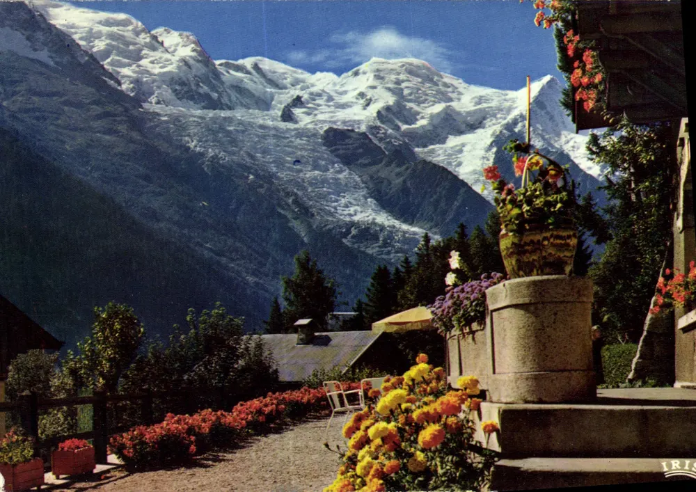 Chamonix-Mont-Blanc — Der Mont Blanc (4 807 m) und der Glacier des Montagnards — Lumicap Couleurs Nationales - Vorderseite