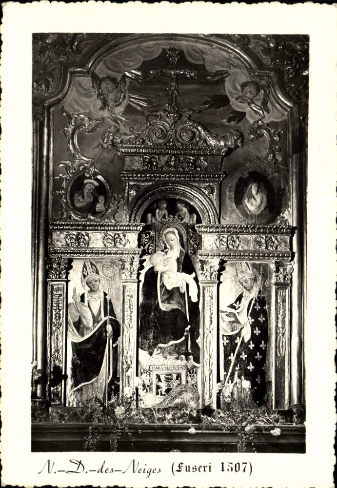 N.-D.-des-Neiges (Fuseri 1507) — Altar der Kirche — Editions Rella, Nîmes - Vorderseite