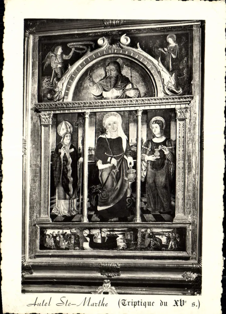Altar de Santa Marta — Triptique do século XV — Edições Rella, Nice - Frente