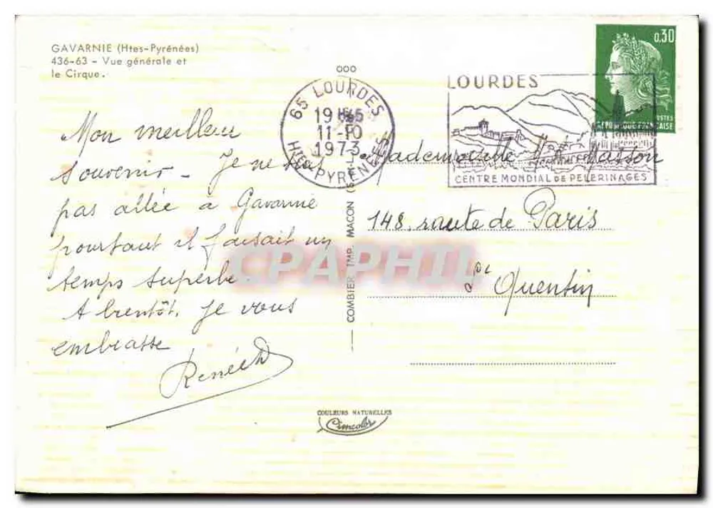 Gavarnie (Htes-Pyrénées) — Vista generale e il Cirque — editore Cimy - Verso