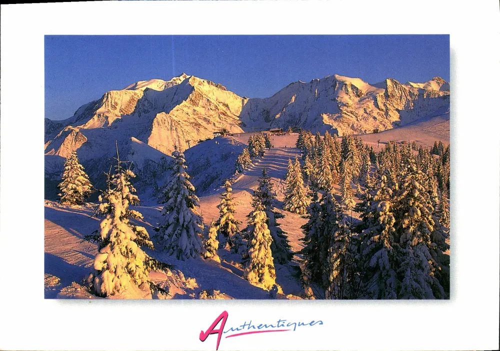 Montanha nevada — Courchevel — Authentiques - Frente
