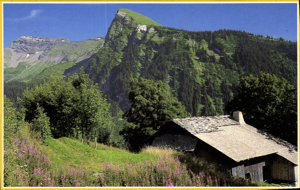 Paisagem da Savóia — Velho chalé — Edições Cliché Gauzet - Frente