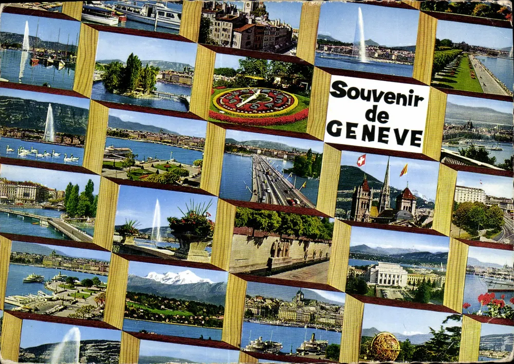 Lembrança de GENEVE — collage de vistas — Edição Jaeger - Frente