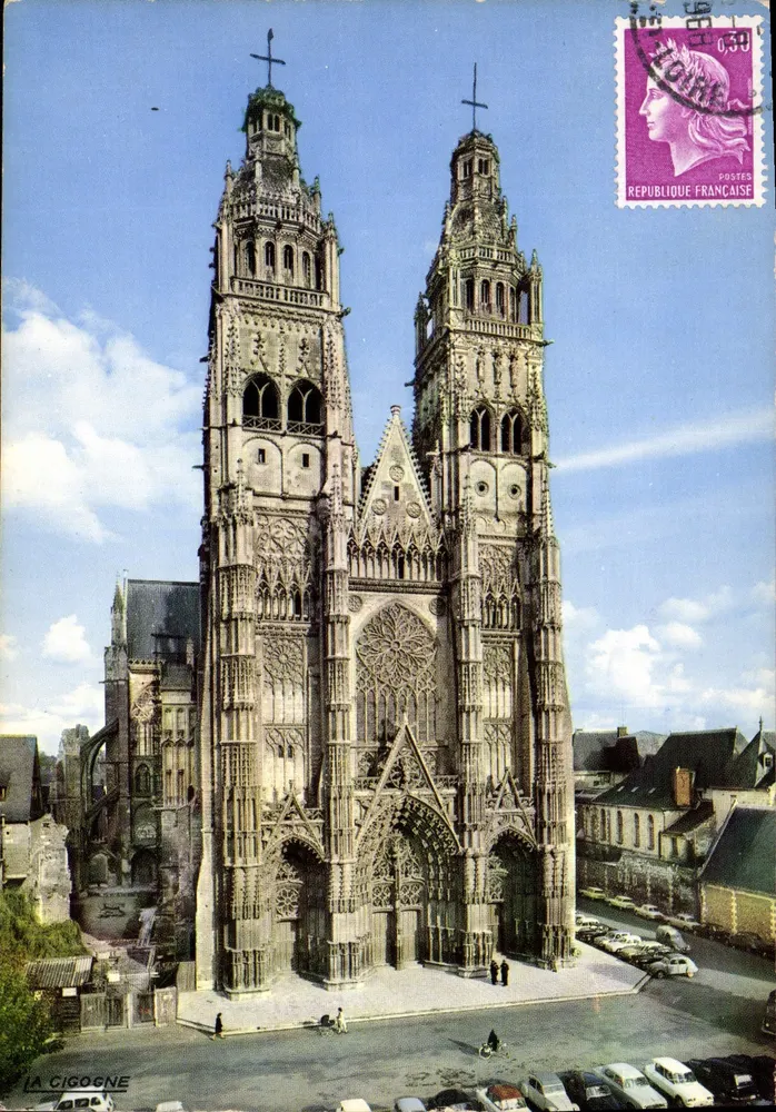 Die Kathedrale Saint-Gatien — Tours — Editions 'La Cigogne' - Nantes - Vorderseite