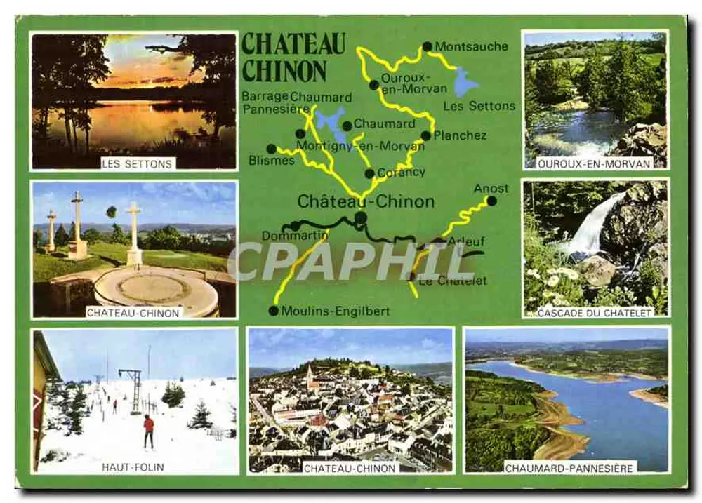 Castelo-Chinon — Morvan — Impressor Combier - Frente