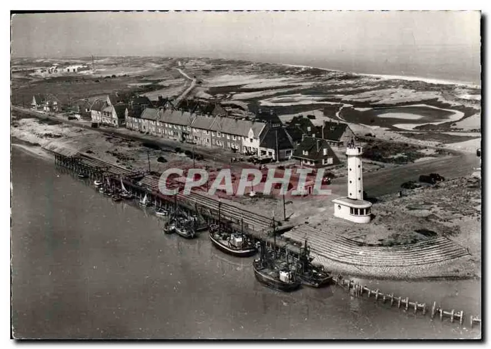 Le Hourdel — Allgemeiner Blick auf den Hafen mit Leuchtturm — Edition J. Dérème, Paris - Vorderseite