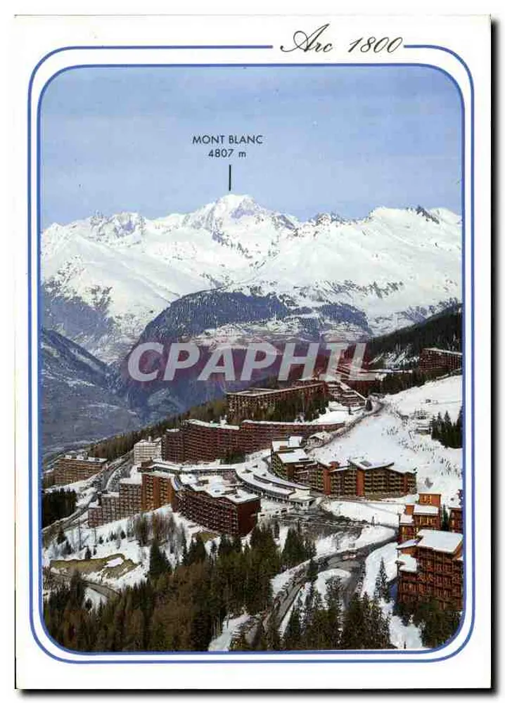 Arc 1800 — Allgemeiner Blick und der Mont Blanc 4807 m — Editions Révalp Albertville - Vorderseite