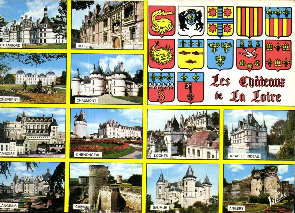 Os Castelos da Loire — Éditions Leconte, série 45 - Frente