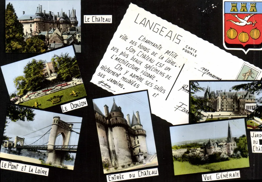 Langeais — Castelo, Ponte e Jardins — Editor L'Étel - Frente