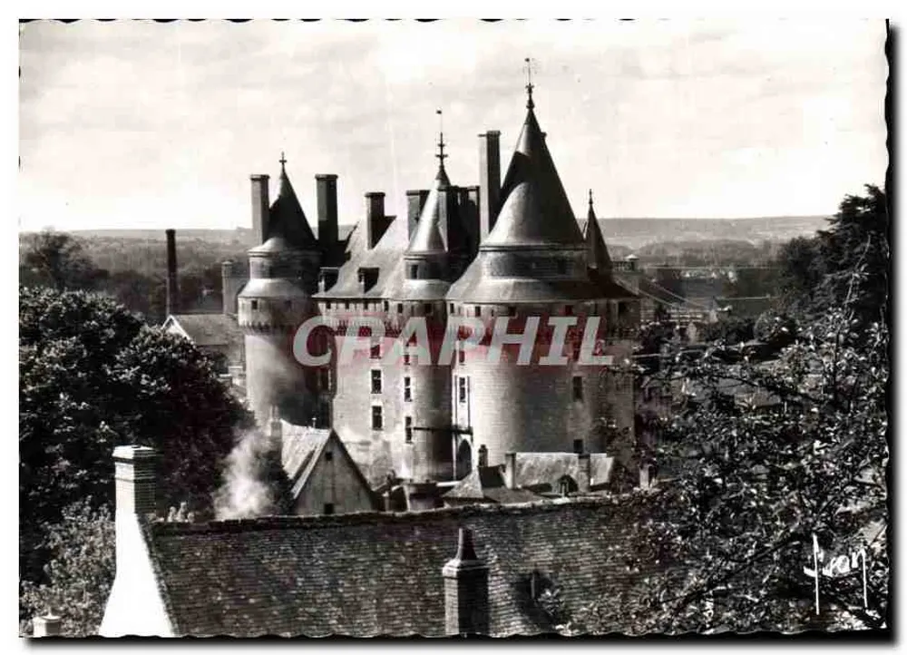 Langeais (Loir-et-Cher) — Das Schloss, Nordfassade — Les Éditions d'Art Yvon, Paris - Vorderseite