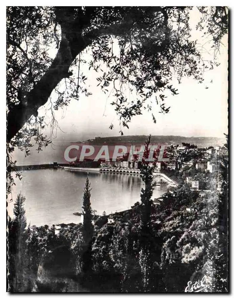 Vista de Menton — A Cidade vista das Colombières — Éditions de Luxe Estel, Paris - Frente