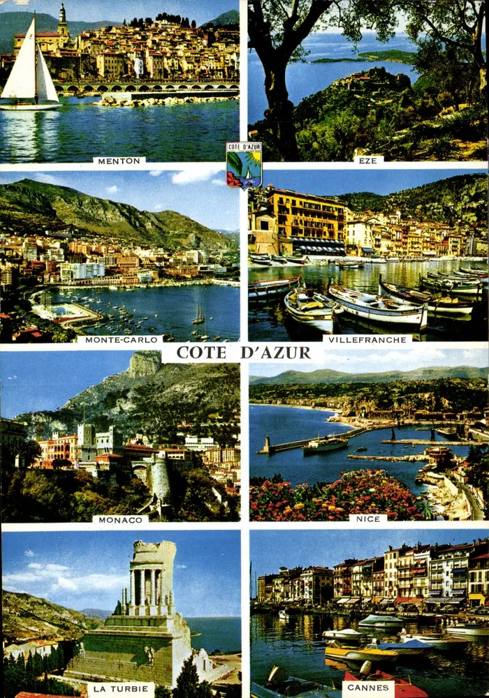 Côte d'Azur — Wichtige Orte — Les Éditions GILLETIA - Vorderseite