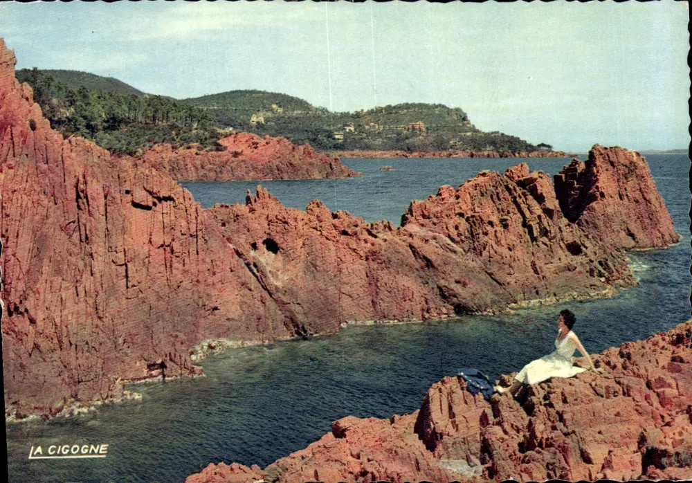 A Cegonha — Rochas Vermelhas da Corniche d'Or — Editor Monacolor - Frente