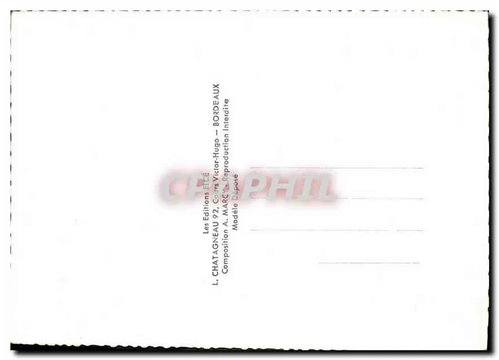 O LAGO D'ANNECY — carta postal ilustrada — Élécé - Verso